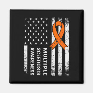 Multiple Sclerosis Awareness Orange Ribbon 2  Magnet