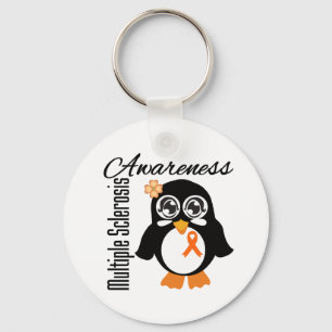Multiple Sclerosis Awareness Penguin Keychain