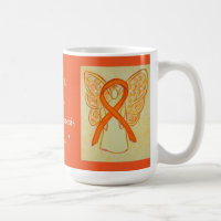 Multiple Sclerosis Awareness Ribbon Angel Mug