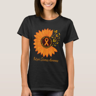 Multiple Sclerosis Awareness Ribbon Flower Ms Butt T-Shirt