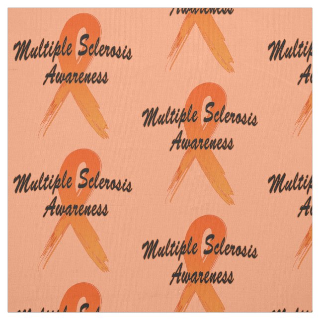Multiple Sclerosis Awareness Ribbon of Hope Fabric (Swatch)