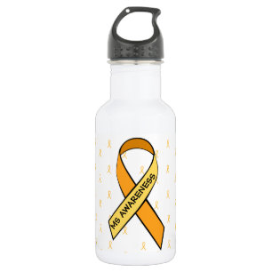 Multiple Sclerosis Awareness Ribbons Water Bottle