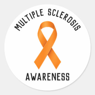 Multiple Sclerosis Awareness Round Car Magnet Classic Round Sticker