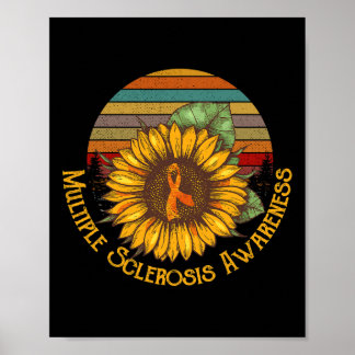 Multiple Sclerosis Awareness Sunflower Ms Awarenes Poster