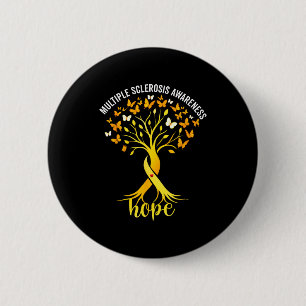 Multiple sclerosis awareness tree hope ms survivor 2 inch round button