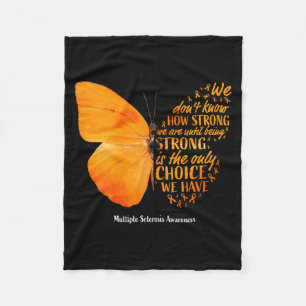 Multiple Sclerosis Awareness Women Mom Graphic Art Fleece Blanket