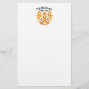 Multiple Sclerosis Butterfly 3 Stationery