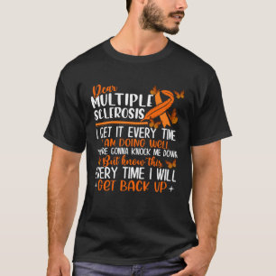 Multiple Sclerosis Butterfly Ribbon World MS Day T-Shirt
