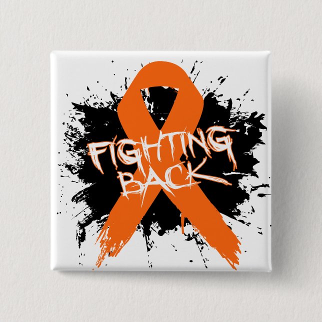 Multiple Sclerosis - Fighting Back 2 Inch Square Button (Front)