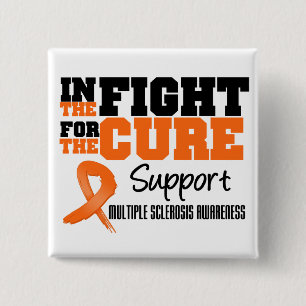 Multiple Sclerosis In The Fight For The Cure 2 Inch Square Button