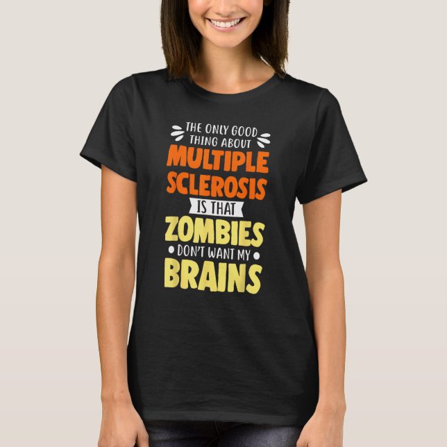 Multiple Sclerosis Orange Warrior Support MS T-Shirt (Front)