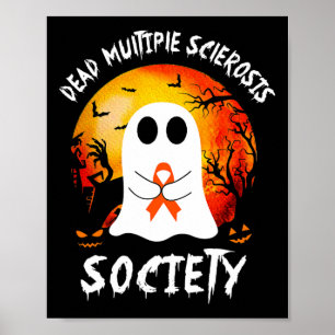 Multiple Sclerosis Society Boo Ms Ribbon Halloween Poster