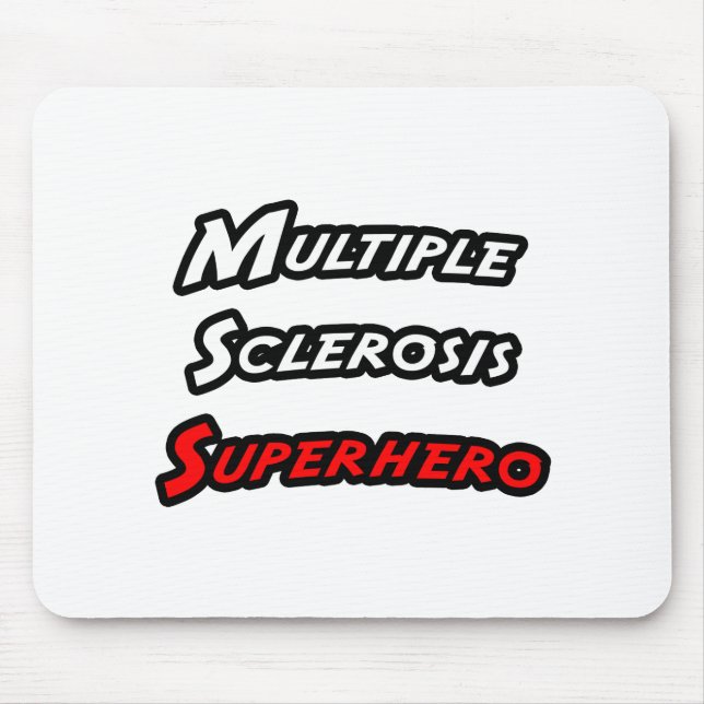 Multiple Sclerosis Superhero Mouse Pad (Front)