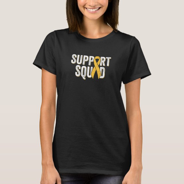 Multiple Sclerosis Support Squad Orange Ms Awarene T-Shirt (Front)