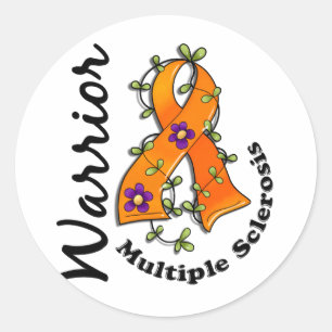 Multiple Sclerosis Warrior 15 Classic Round Sticker