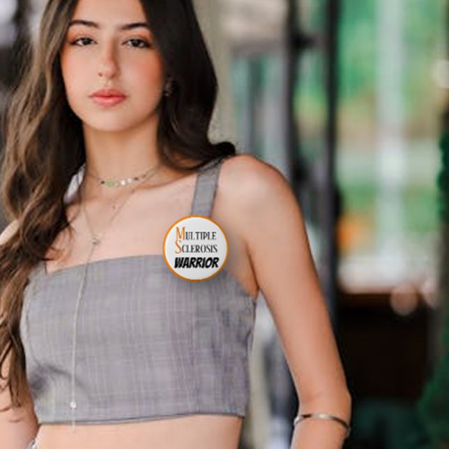 Multiple Sclerosis Warrior 2 Inch Round Button (Creator Uploaded)