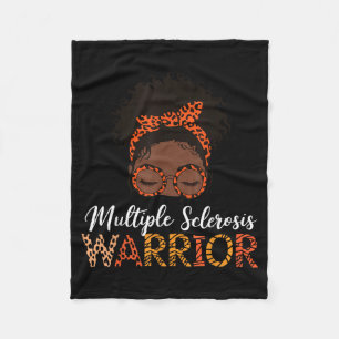Multiple Sclerosis Warrior Fleece Blanket
