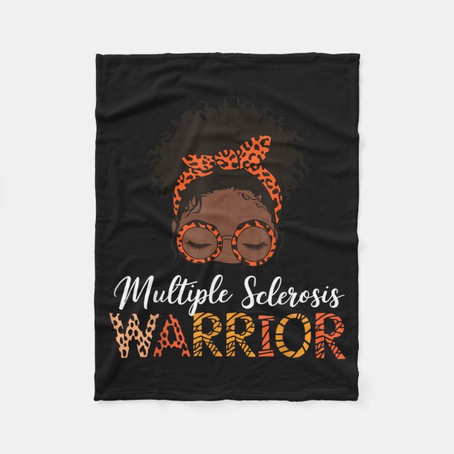 Multiple Sclerosis Warrior  Fleece Blanket (Front)