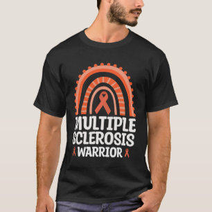 Multiple Sclerosis Warrior Orange Ribbon MS Awaren T-Shirt