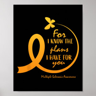 Multiple Sclerosis Women Mom Christian Bible  Poster