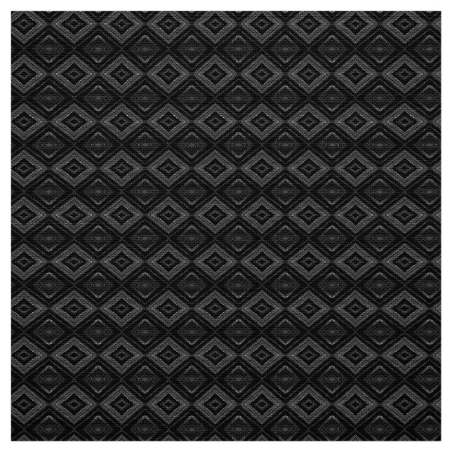 Multiple Shades of Grey Diamonds Pattern Fabric (Swatch)