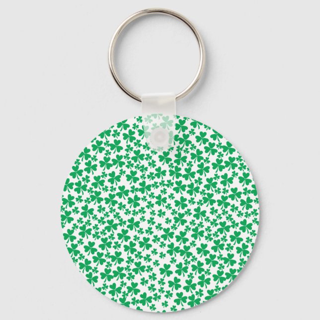 Multiple Shamrocks Keychain (Front)