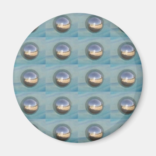 Multiple Silver Spheres Magnet (Front)