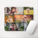 Multiple snapshots landscape collage Photo Mouse Pad<br><div class="desc">Customize with your Instagram photos or other small photos and arrange/crop within frames,  frame colour and thickness is editable in the full customizer</div>