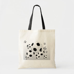 Multiple Soccer Balls Tote Bag