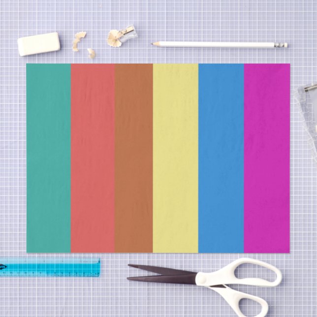 Multiple Solid Colours Decoupage Tissue Paper  (Craft)