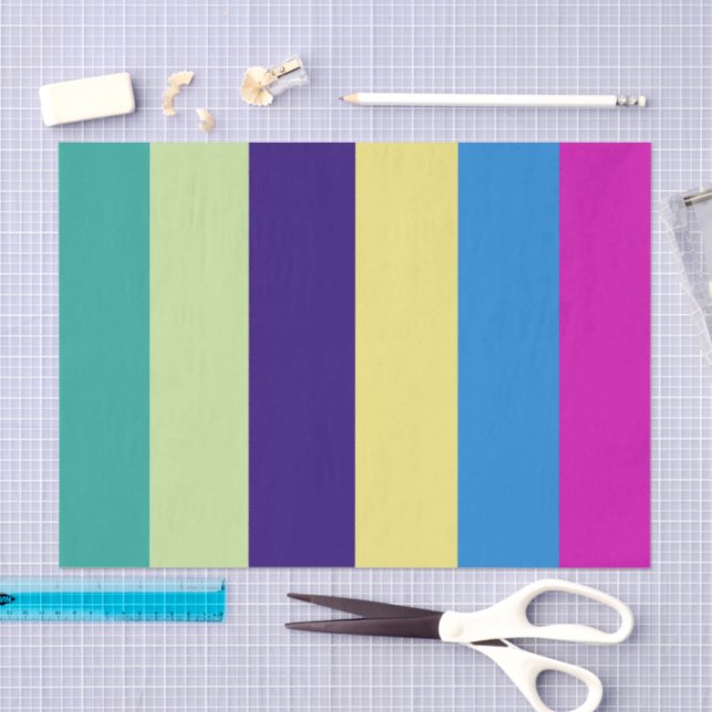 Multiple Solid Colours Decoupage Tissue Paper  (Craft)