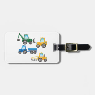 Multiple Tractors Luggage Tag