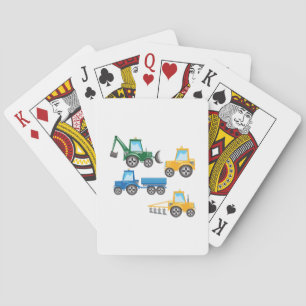 Multiple Tractors Playing Cards