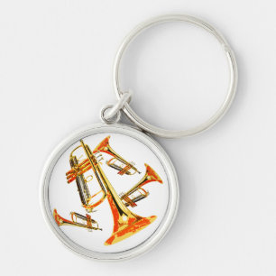 Multiple Trumpets Keychain