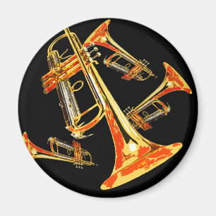 Multiple Trumpets Magnet