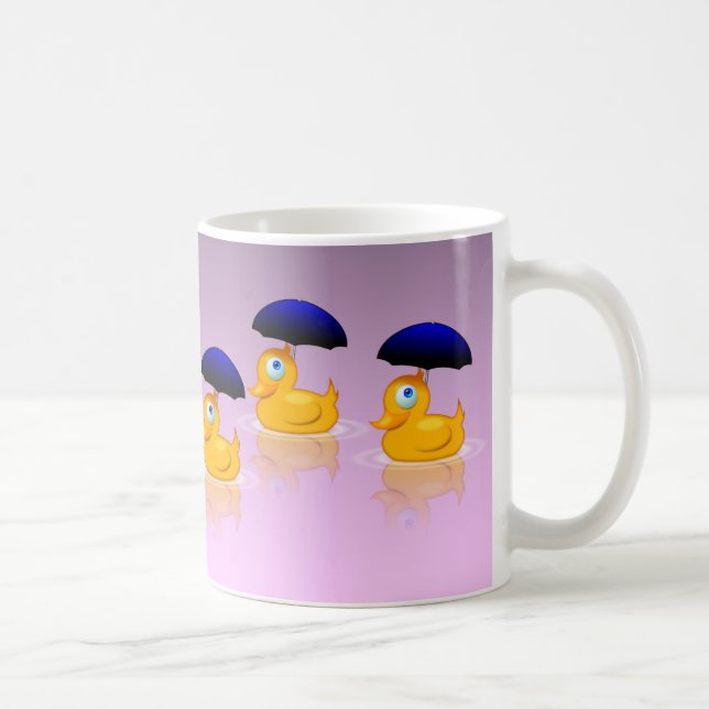 Multiple Umbrella Ducks Coffee Mug (Right)