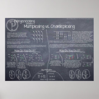 "Multiplexing vs. Charlieplexing" Poster
