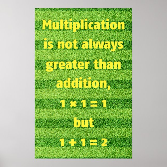 Multiplication et ajout - Poster Math (Devant)