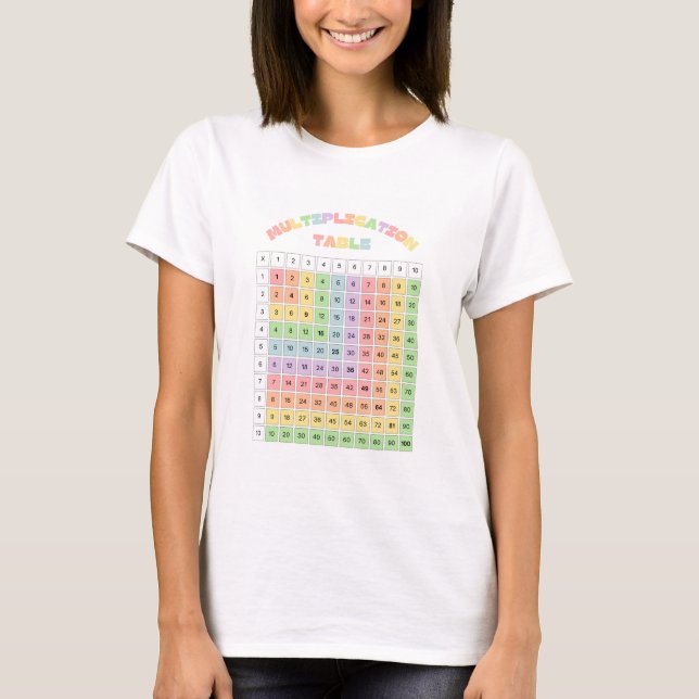 Multiplication Table For Classroom T-Shirt (Front)