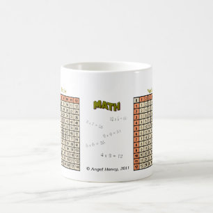 Multiplication Table-mug - orange (with equations) Coffee Mug