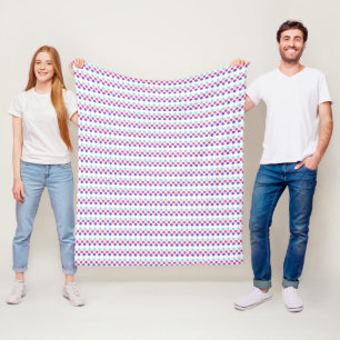 Multisexual Pride Flag Colours Polkadots Fleece Blanket