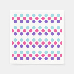 Multisexual Pride Flag Colours Polkadots Napkin
