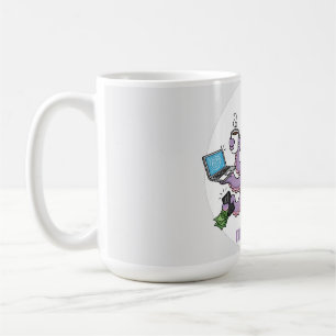 Multitasker – Funny Chaotic Octopus Dark Humor  Coffee Mug