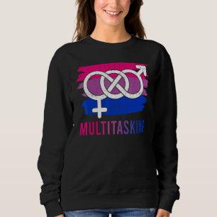 Multitasking Bisexual Bisexuality Lgbtq Pride Equa Sweatshirt