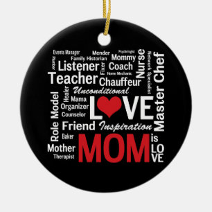 Multitasking Mom - Mother's Day or Mom's Birthday Ceramic Ornament