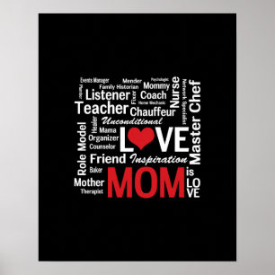 Multitasking Mom - Mother's Day or Mom's Birthday Poster