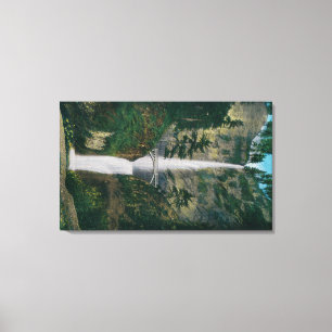 Multnomah Falls and Benson Foot Bridge Canvas Print