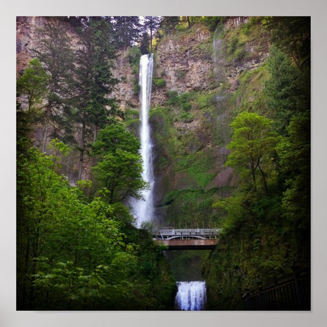 Multnomah Falls Bridge Repair Poster (Front)