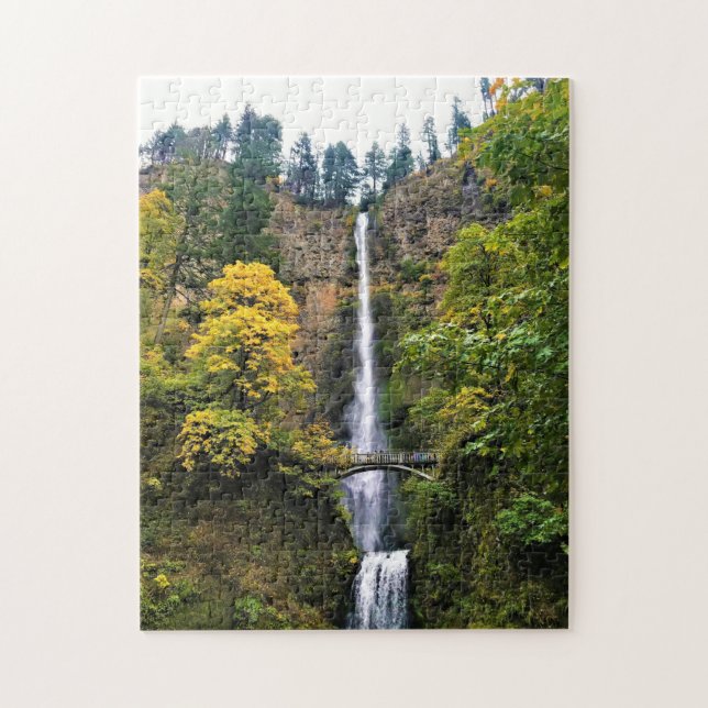 Multnomah Falls, Columbia River Gorge, Oregon Jigsaw Puzzle (Vertical)