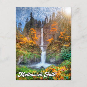Multnomah Falls, Columbia River Gorge, Oregon Postcard